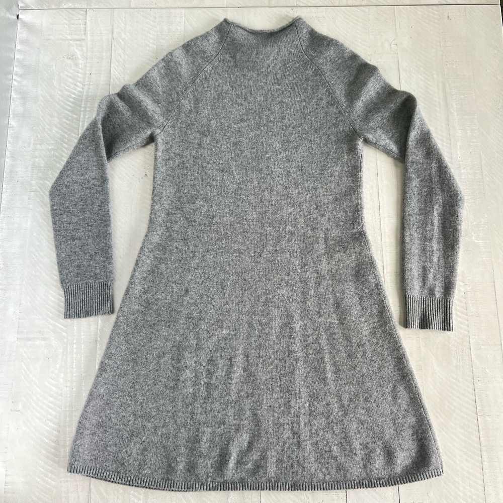 Theory Gray Long-Sleeve Dress - Picture 2 of 10